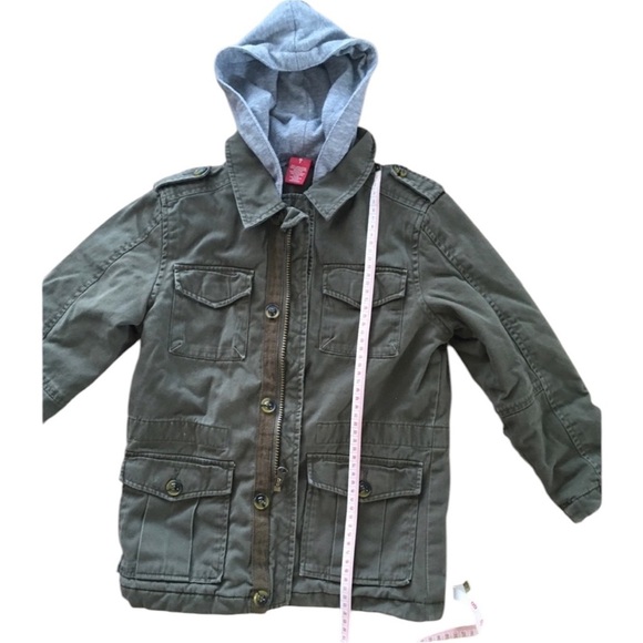 Arizona Jean Company Green cargo Jacket zipper and buttons to close - Picture 5 of 9